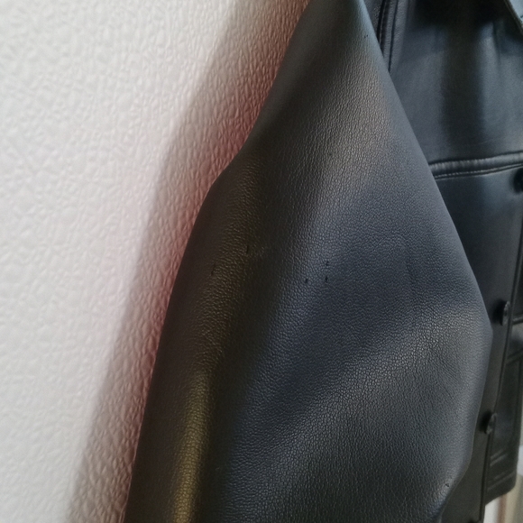 Hot Wheels Black faux leather jacket biker rocker look kids size 5/6 RARE - Picture 7 of 10